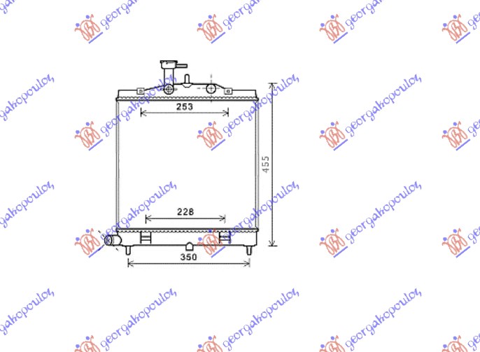 Hladnjak motora 1.1 CRDI (35.5x39.5)