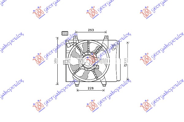 Ventilator komplet (BENZIN/DIZEL) (BEZ POSUDE)