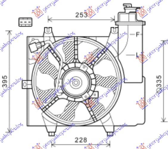 Ventilator komplet (BENZIN) (SA POSUDOM)