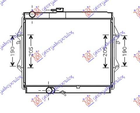 Hladnjak motora 2.4cc d (45x52.5x3.5)