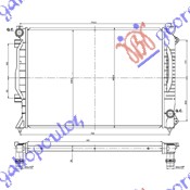 Hladnjak motora 2.7I 24v - 2.5TDi (MAN) (63x45x30)