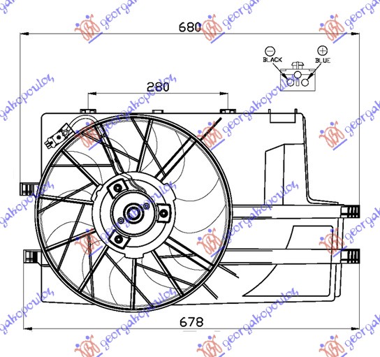 Ventilator komplet (BENZIN/DIZEL) (HLADNJAK SA POSUDOM)