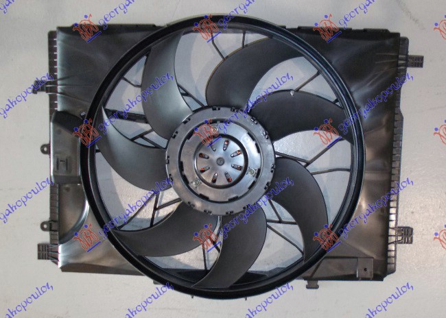 Ventilator komplet (BENZIN/DIZEL) (475mm) (4 PIN) (400 W) (MODUL ELEKTRICNE KONTROLE)