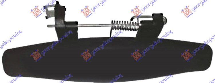 Kvaka prednjih/zadnjih vrata spoljašnja crna D