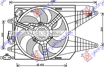 Ventilator komplet (ABARTH)