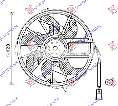 Ventilator (MOTOR+ELISA) (420mm)