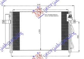 Hladnjak klime 1.5 CRDI (510x350x18)