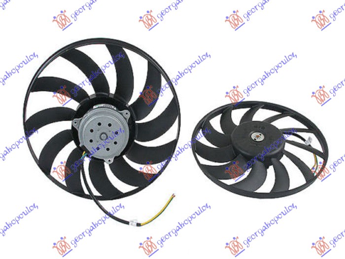 Ventilator (MOTOR+ELISA) (BENZIN/DIZEL) (380mm) (400W)