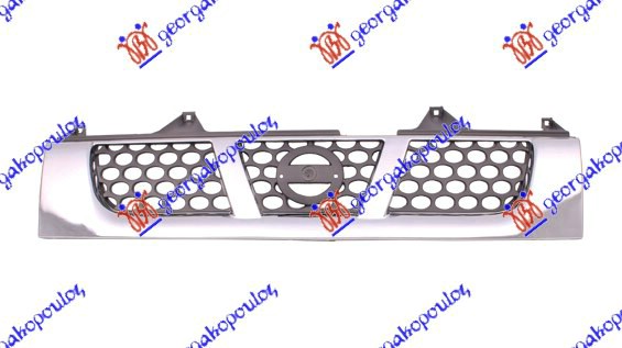 PVC maska hrom