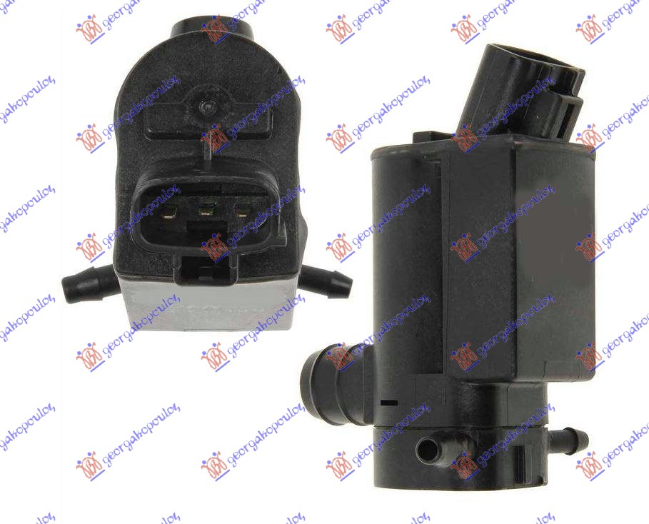 Motor posude brisača (KOCKASTI PRIKLJUCAK) (2 PUMPE) (3 PIN)