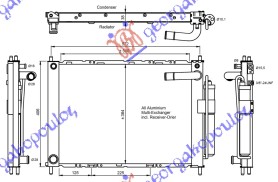 Hladnjak motora i klime 1.0/1.2/1.4/1.6 benzin (51x38x3.8)