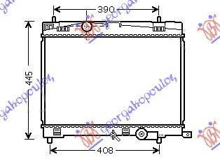 Hladnjak motora benzin 1.33 vvt-i (73/74KW) (350x480) 09-11 (KOYO)