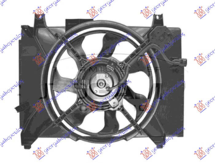 Ventilator komplet (1.5 CRDi DIZEL) (-AC) (2 PIN)