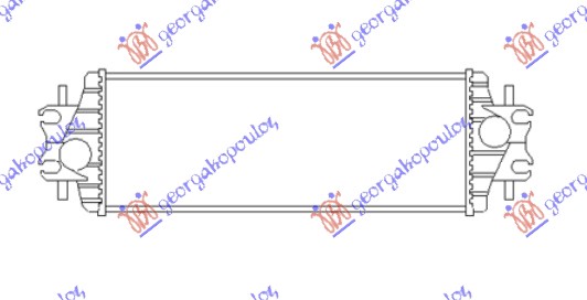 Hladnjak interkulera 1.9 dti dizel (540x175x40)