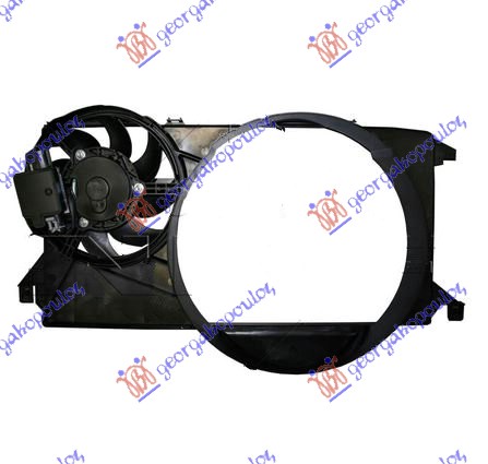Ventilator (DUPLI) komplet (2.4 TDCi) (1 MOTOR)