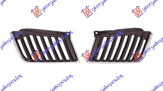 PVC maska hrom (4 VRATA) (DUPLA KABINA) L