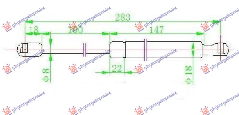 Amortizer haube (284L-720N)