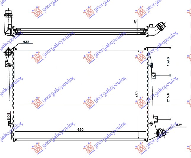 Hladnjak motora 2.0 TDI dizel (650x440)