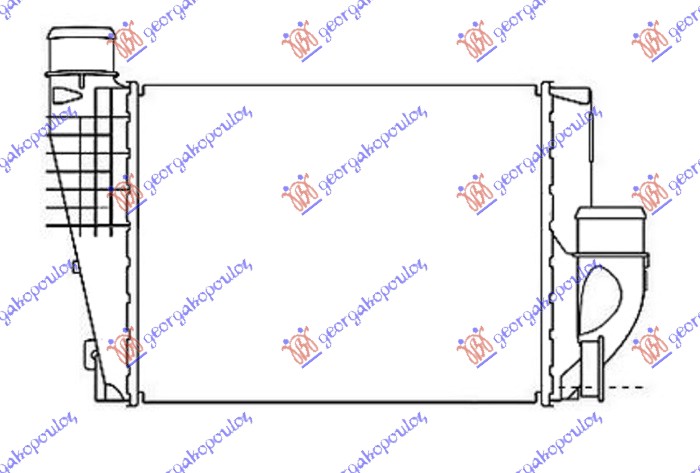 Hladnjak interkulera 1.6-2.0 hdi-bluehdi dizel (300x250x50)