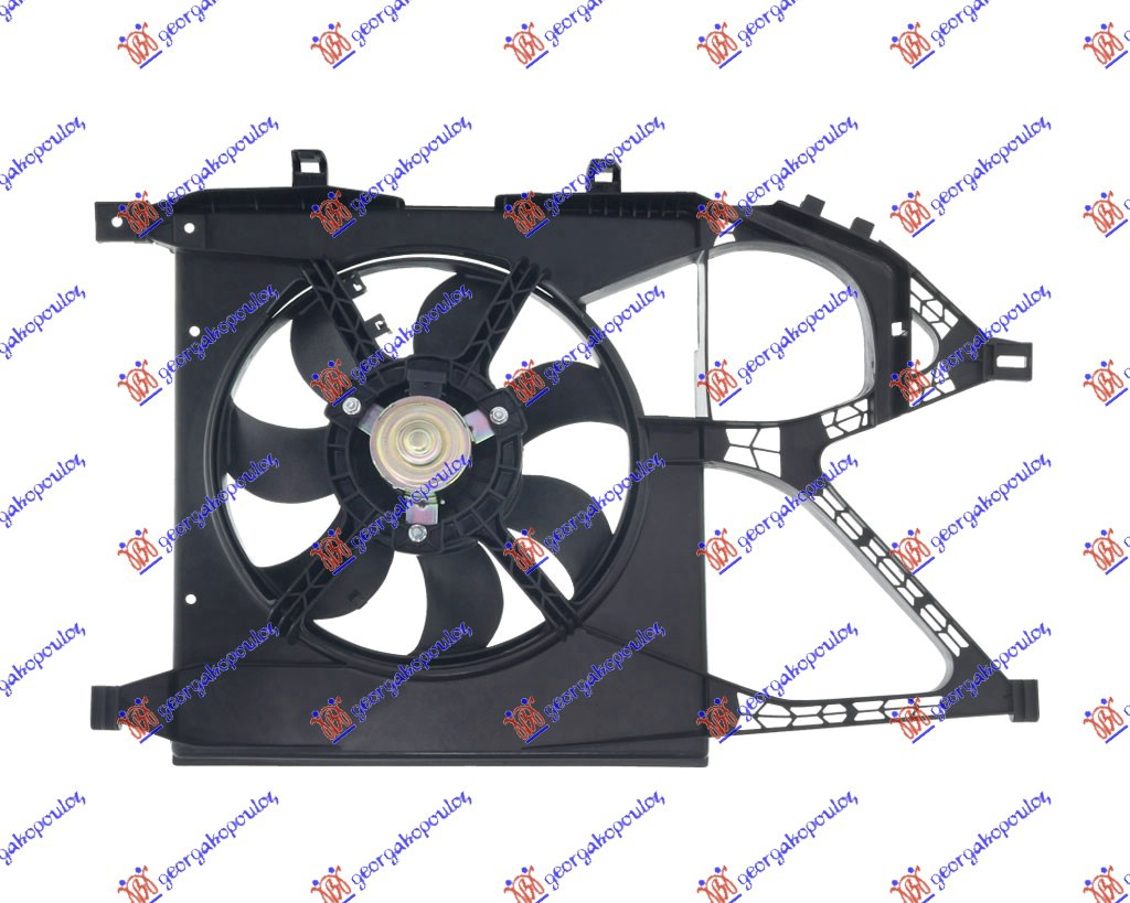 Ventilator hladnjaka komplet (1.0cc BENZIN) (-AC) (28cm)