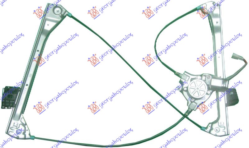 Podizač prednjeg prozora električni 2 vrata (COUPE) D