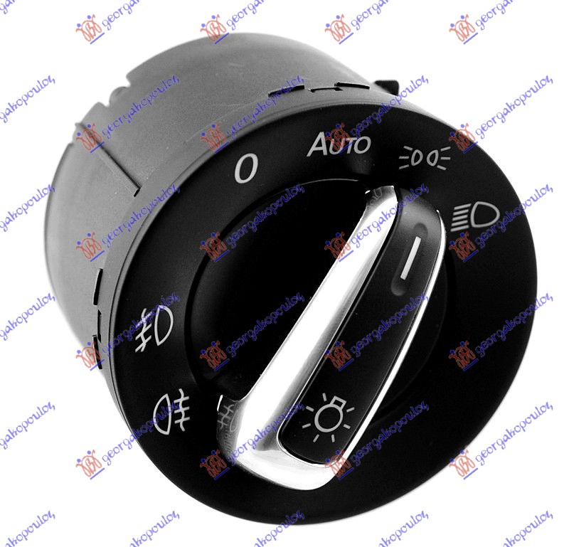 Prekidač za farove (AUTO DNEVNA SVETLA) hrom (10 PIN)
