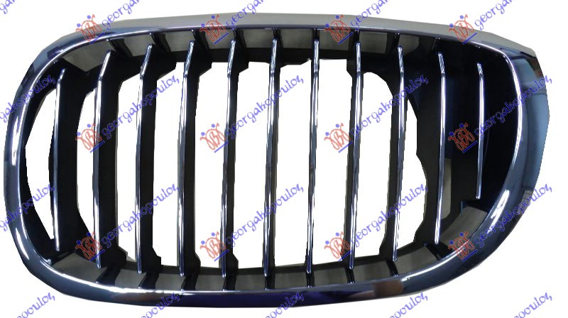 PVC maska hrom-hrom/crna L