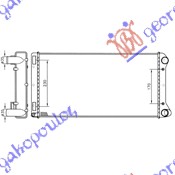 Hladnjak motora 130 1.8i 16V 1.9 d-jtd (58x30.6)