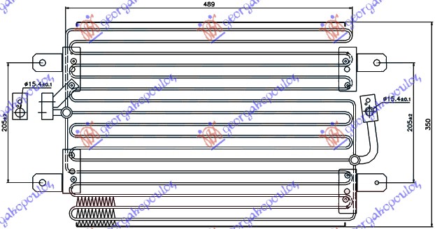 Hladnjak klime 1.6 benzin (480x350x25)