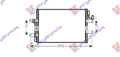 Hladnjak klime 1.3 jtd (450x350x16) 2003-