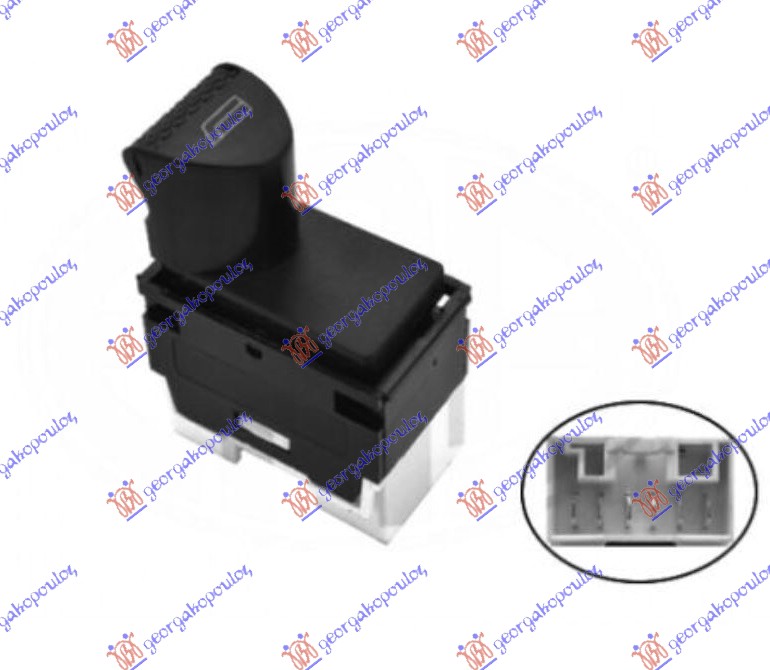 Prekidač u prednjim vratima (BELI KONEKTOR) (6 PIN) L