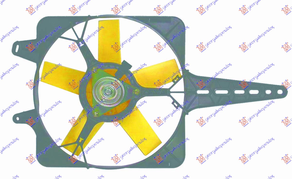 Ventilator komplet (1.1/1.4) (-AC)