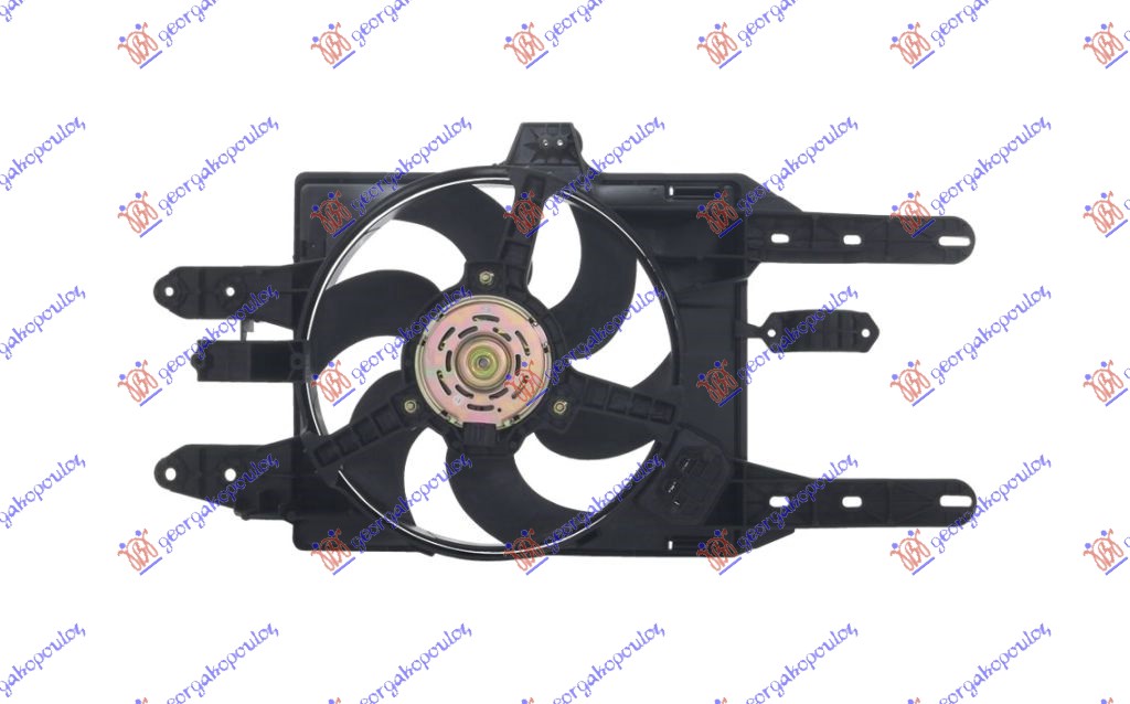 Ventilator komplet (75/85) (BENZIN) (+AC) 97-99