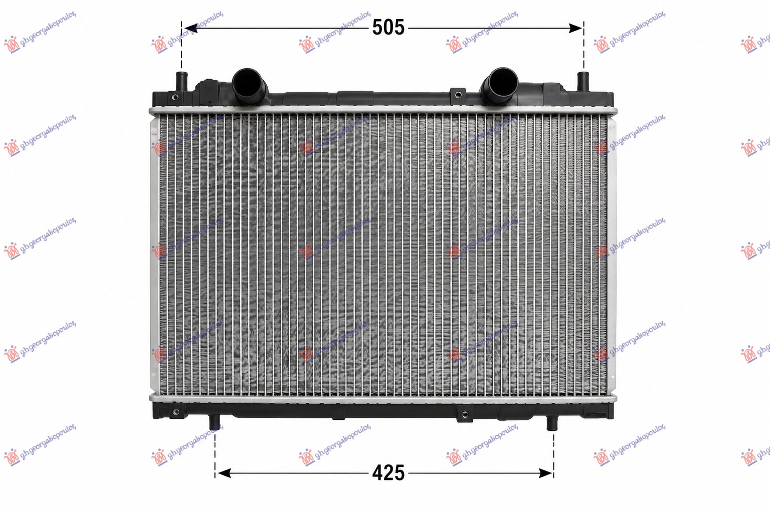 Hladnjak motora 1.8/2.0 (+AC) (37.5x56.3) (BEZ VENTILA)
