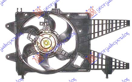 Ventilator komplet (1.3 MULTIJET) (+/-AC)