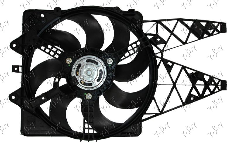Ventilator komplet (1.3DM-JET/1.4 ABARTH) (DUGULJASTI KONEKTOR)