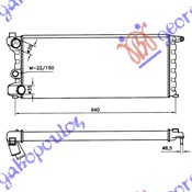 Hladnjak motora 750/1000 4x4 (58x25x34) 86-89