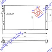 Hladnjak motora za sve modele benzin/dizel (+AC) (63x38)