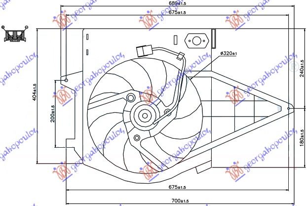 Ventilator komplet (BENZIN) - AC