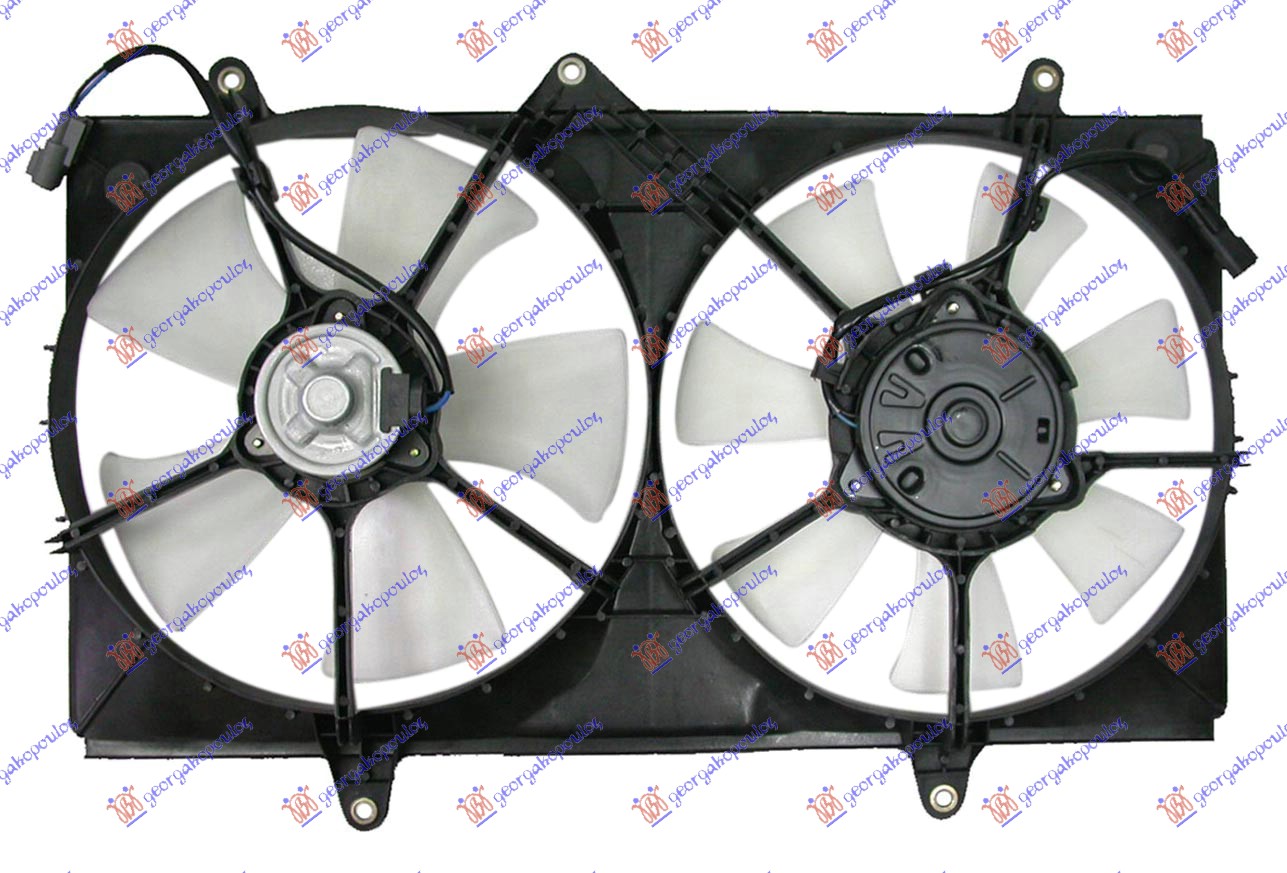 Ventilator hladnjaka (DUPLI) komplet (BENZIN/DIZEL)