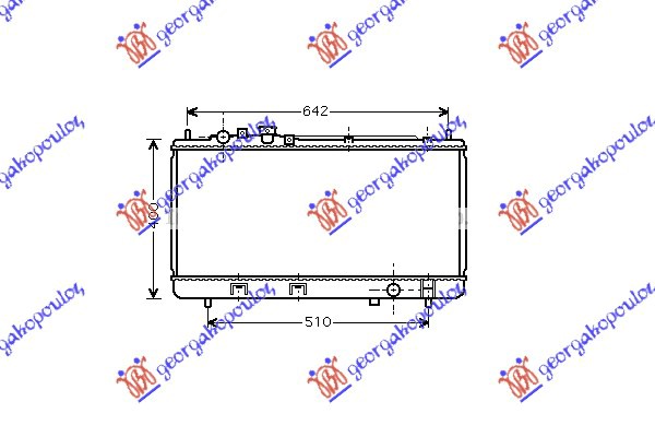 Hladnjak motora 1.3i 16V (+AC) (32.8x68.9) 00-03
