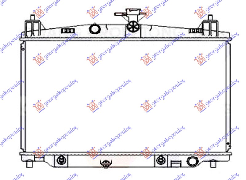 Hladnjak motora 1.3/1.5 16V (AUTO) (+/-AC) (35x55x1.6)