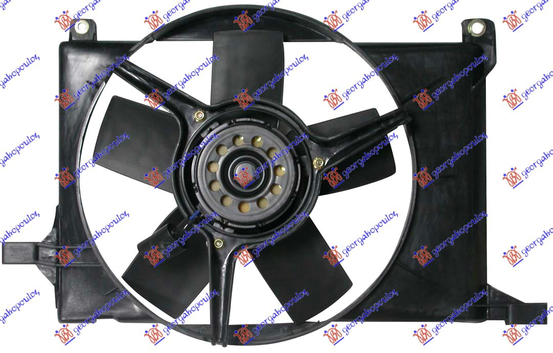 Ventilator hladnjaka komplet (1.4/1.6 16V BENZIN) (+AC)