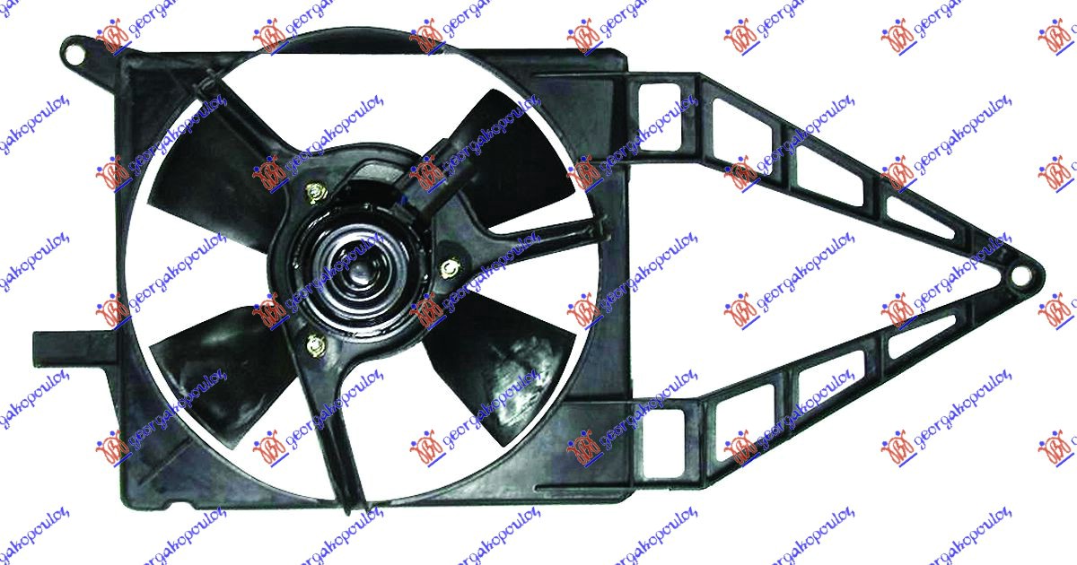 Ventilator hladnjaka komplet (1.0/1.2/1.4 8V BENZIN) (-AC)