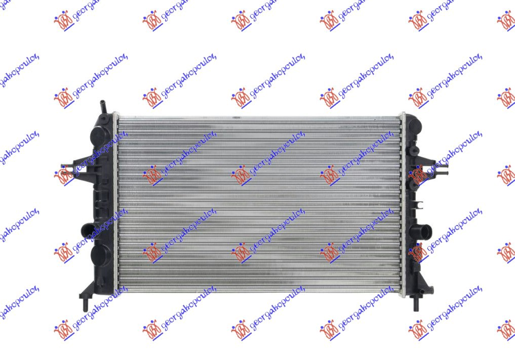 Hladnjak motora 1.6i 16V (Z16XEP) (+AC) (60x37) (DIJAGONALNO)