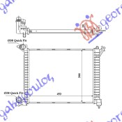 Hladnjak motora 1.4 t.d. (45.5x36.6x24)