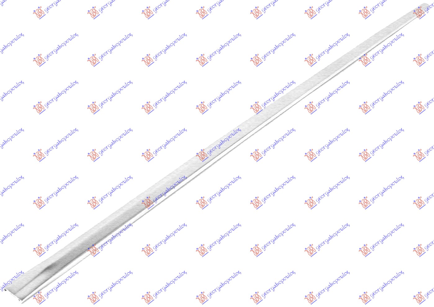 Lajsna PVC maske horizontalna hrom