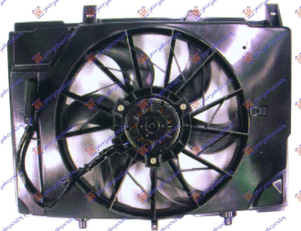 Ventilator hladnjaka komplet (BENZIN)