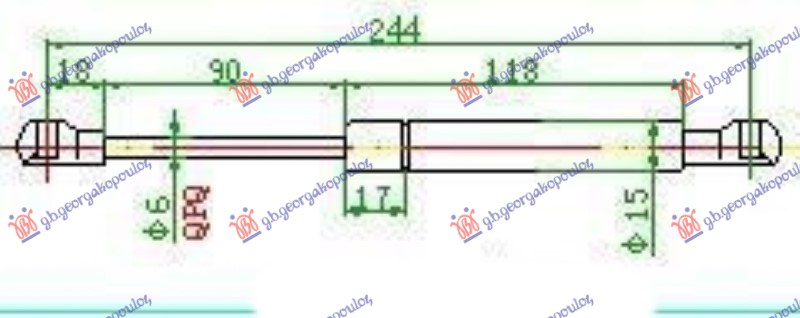 Amortizer haube -05 (244L-400N)
