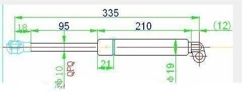 Amortizer gepek vrata (335L-520N)